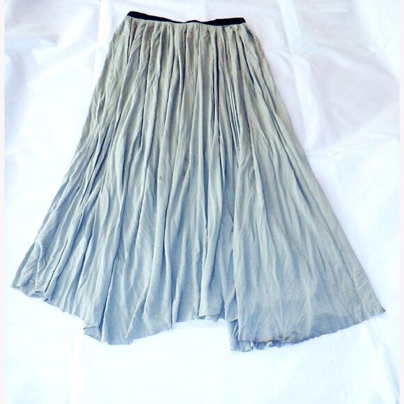 Ecote pale green split broom skirt - Picture 3 of 4
